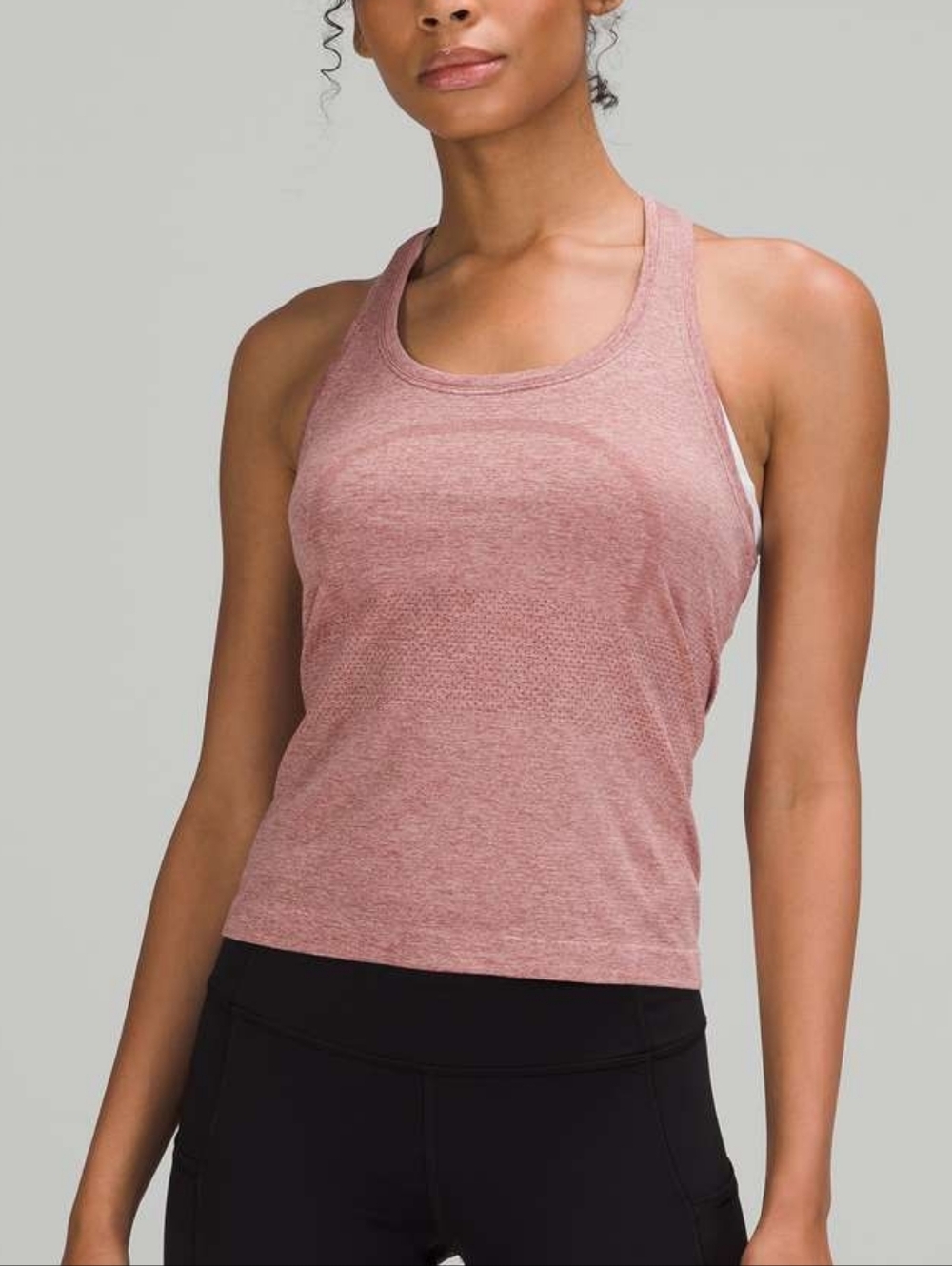 Lululemon Swiftly Tech Racerback Tank Top 2.0 *Race Length Spiced Chai / Pink